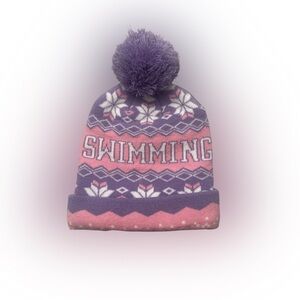 Purple and Pink Kids Swimming Hat